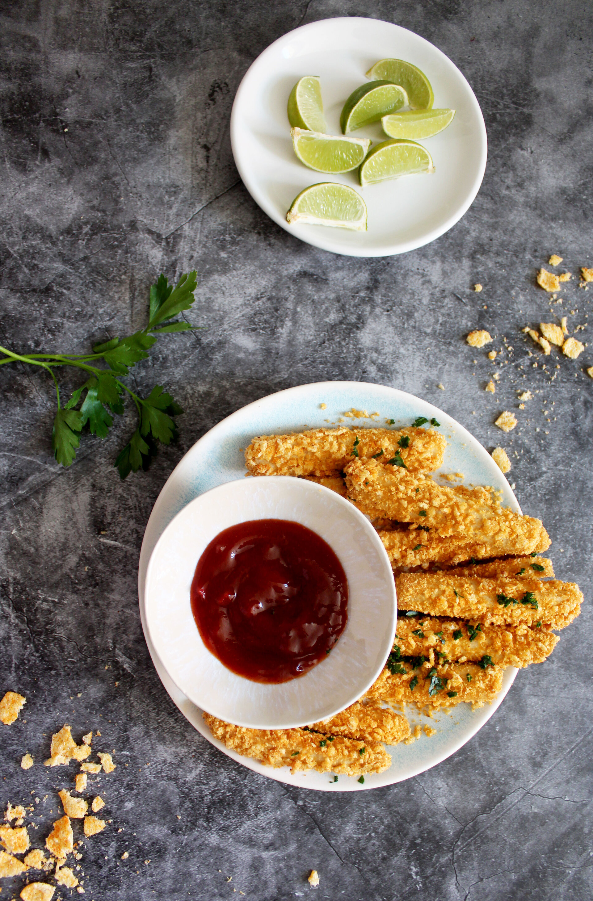 Diese Chipsnuggets sind eine tolle Idee für einen knusprigen, veganen Snack