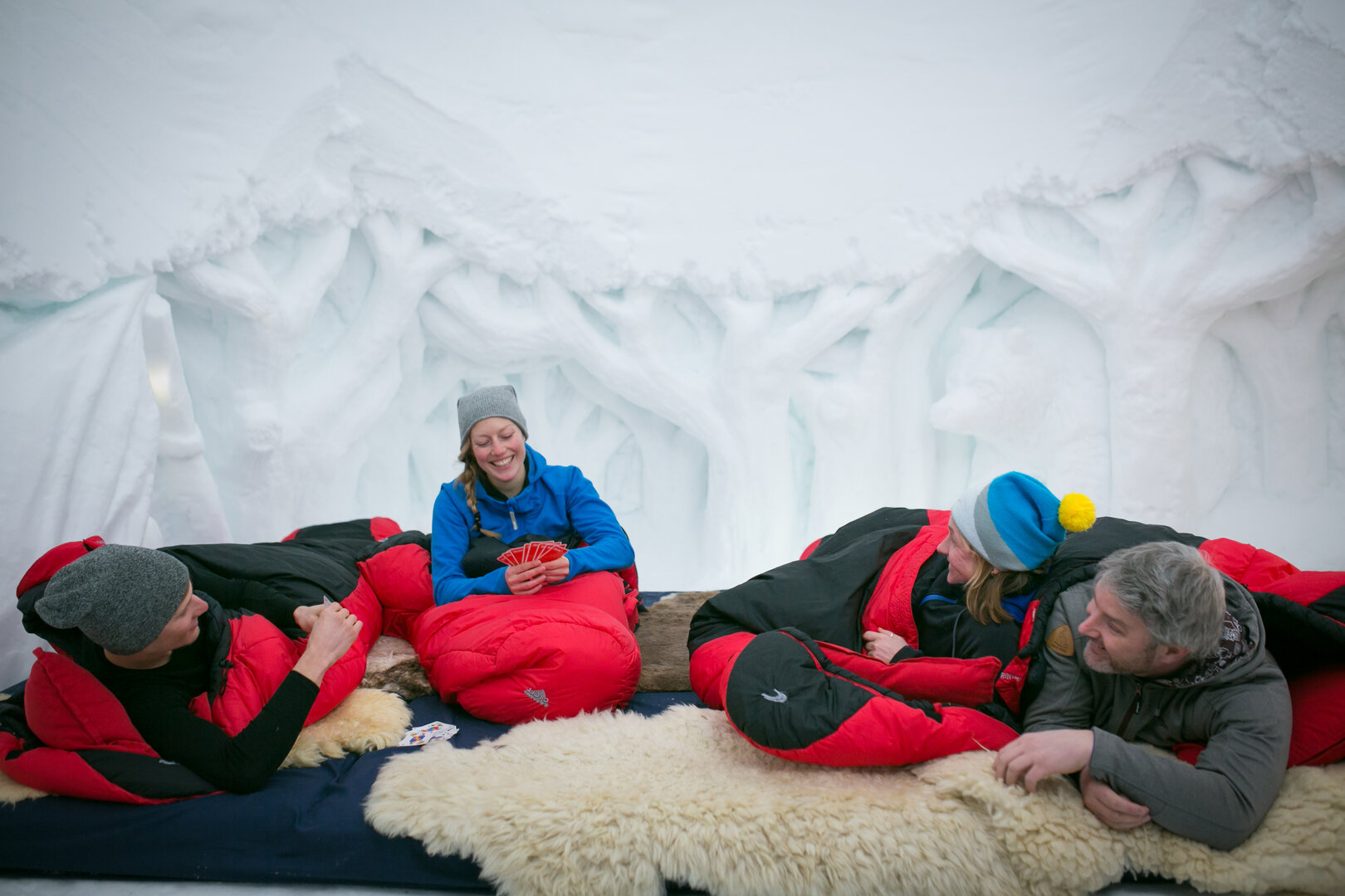 Frostige Herberge: Schlafen im Zugspitz-Iglu. | © www.iglu-dorf.com
