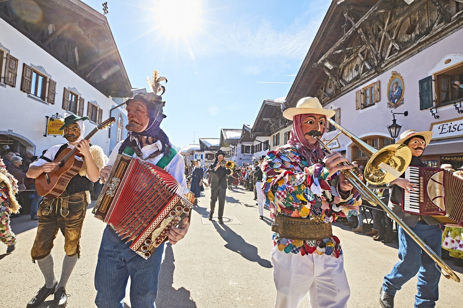 Maschkera in Mittenwald | © erlebe.bayern/Gert Krautbauer